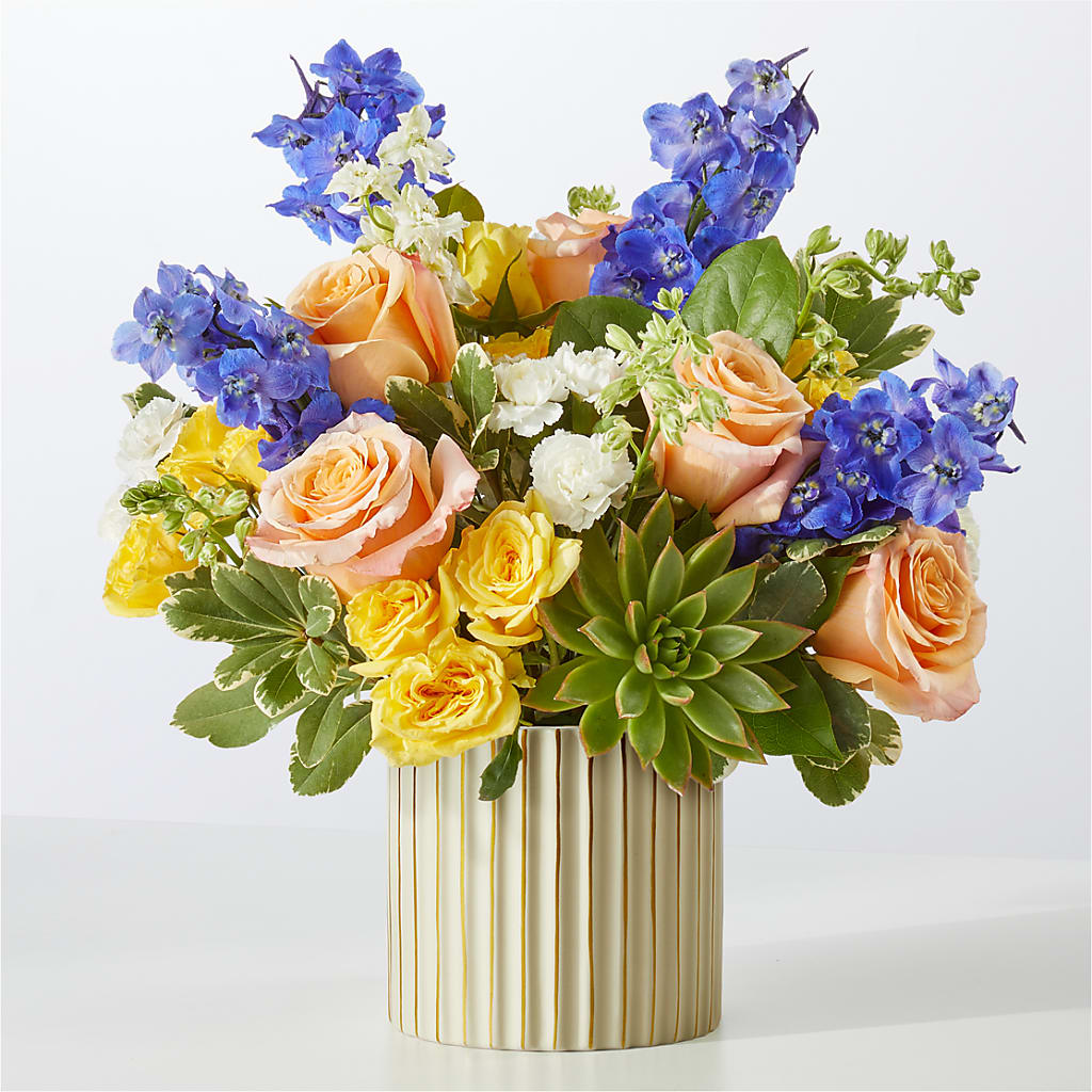 Cobalt Reverie Bouquet – Blooms By Sandy, Lebanon IN