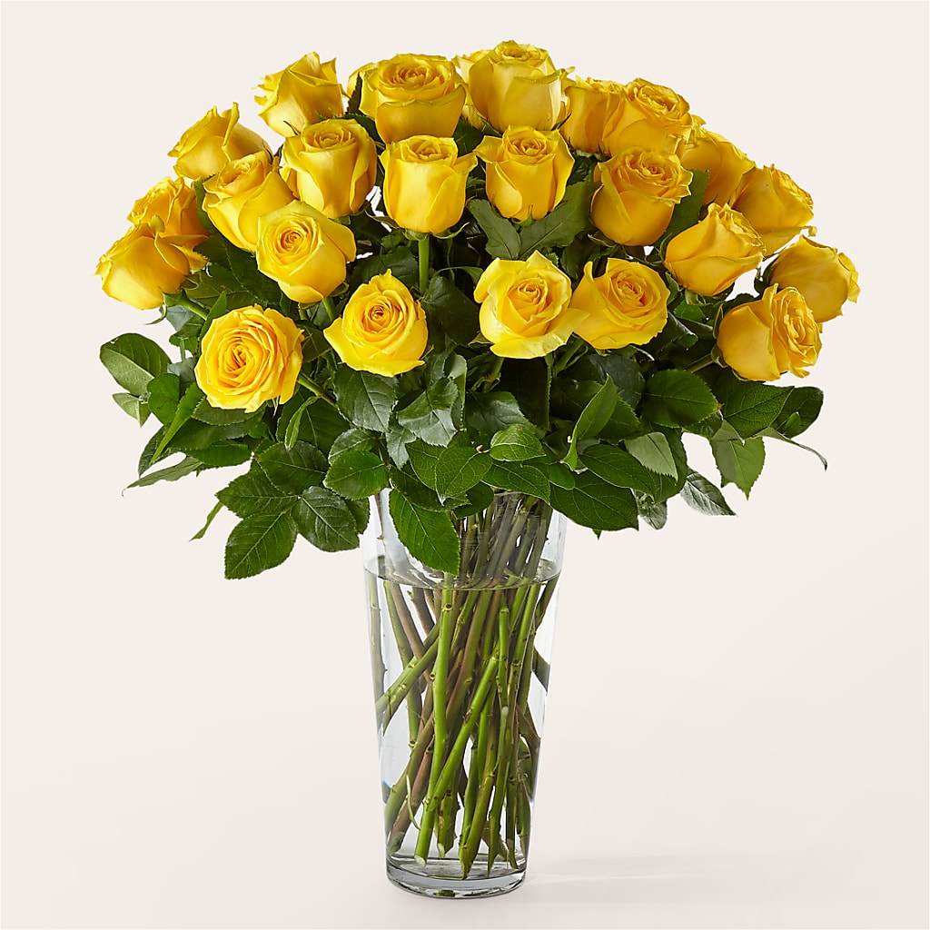 Long Stem Yellow Rose Bouquet – Blooms By Sandy, Lebanon IN