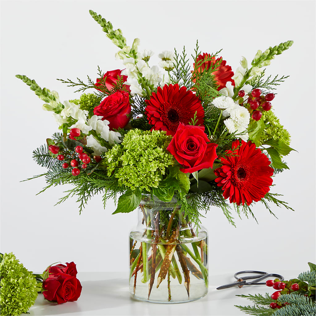 Merry Moment Bouquet – A Florist Original – Blooms By Sandy, Lebanon IN
