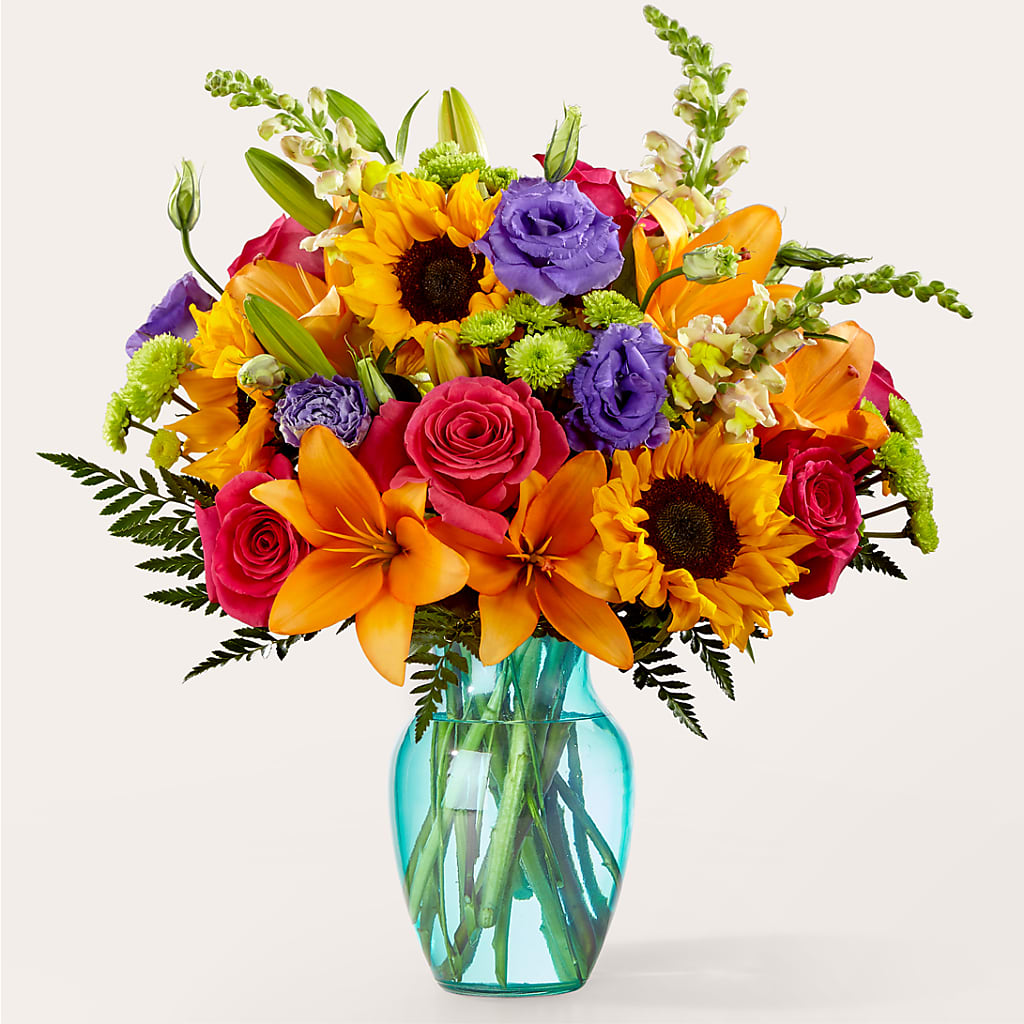 Double Rainbow Bouquet – Blooms By Sandy, Lebanon IN
