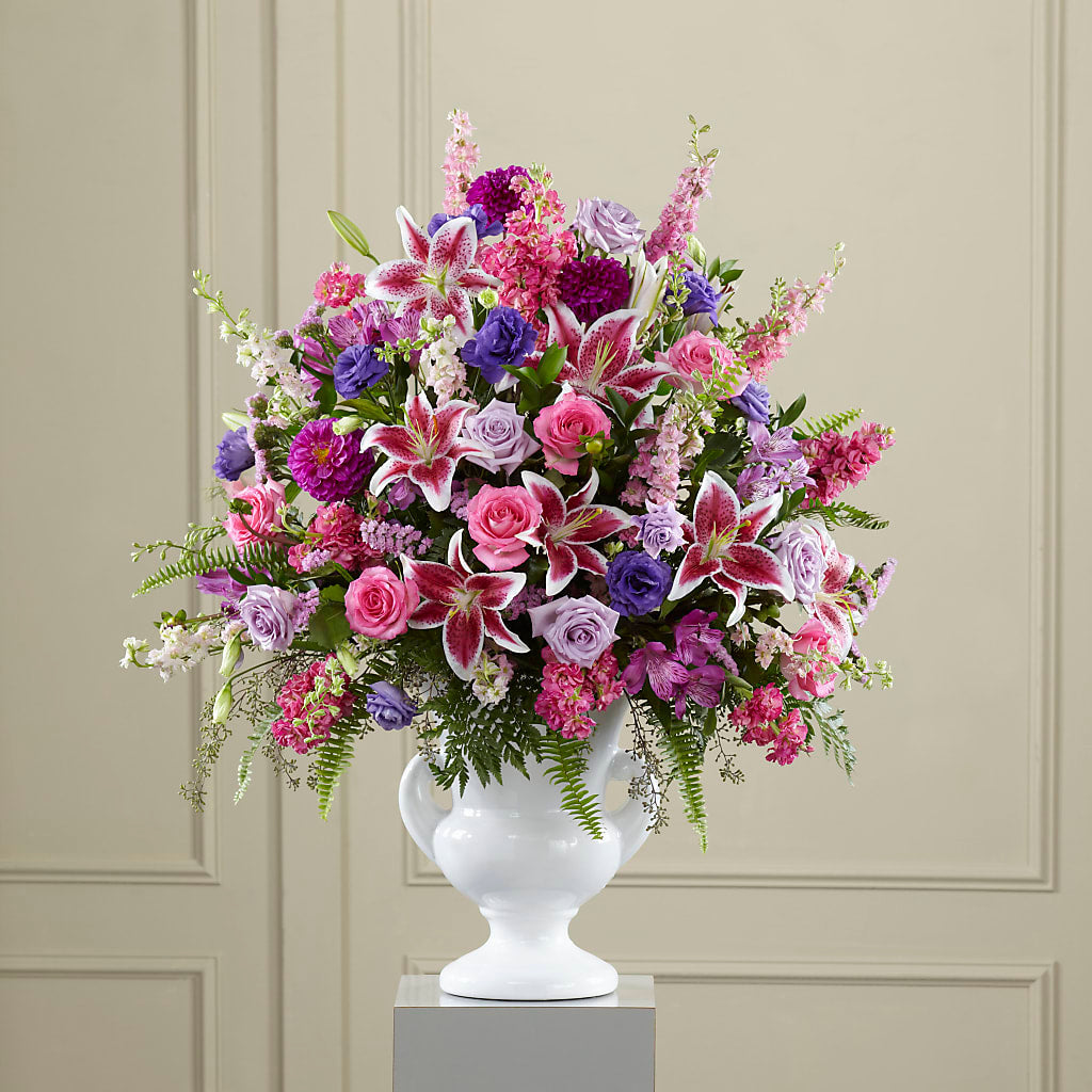 Peaceful Tribute Arrangement – Blooms By Sandy, Lebanon IN