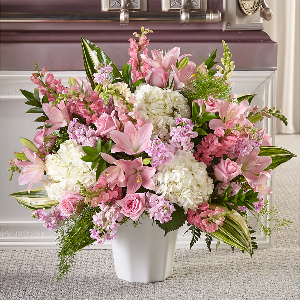 Simply Serene Floor Basket – Blooms By Sandy, Lebanon IN