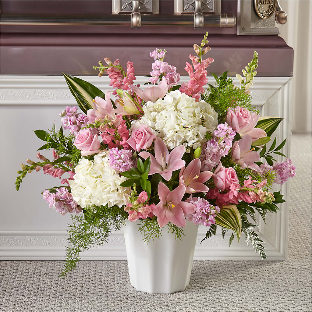 Simply Serene Floor Basket – Blooms By Sandy, Lebanon IN