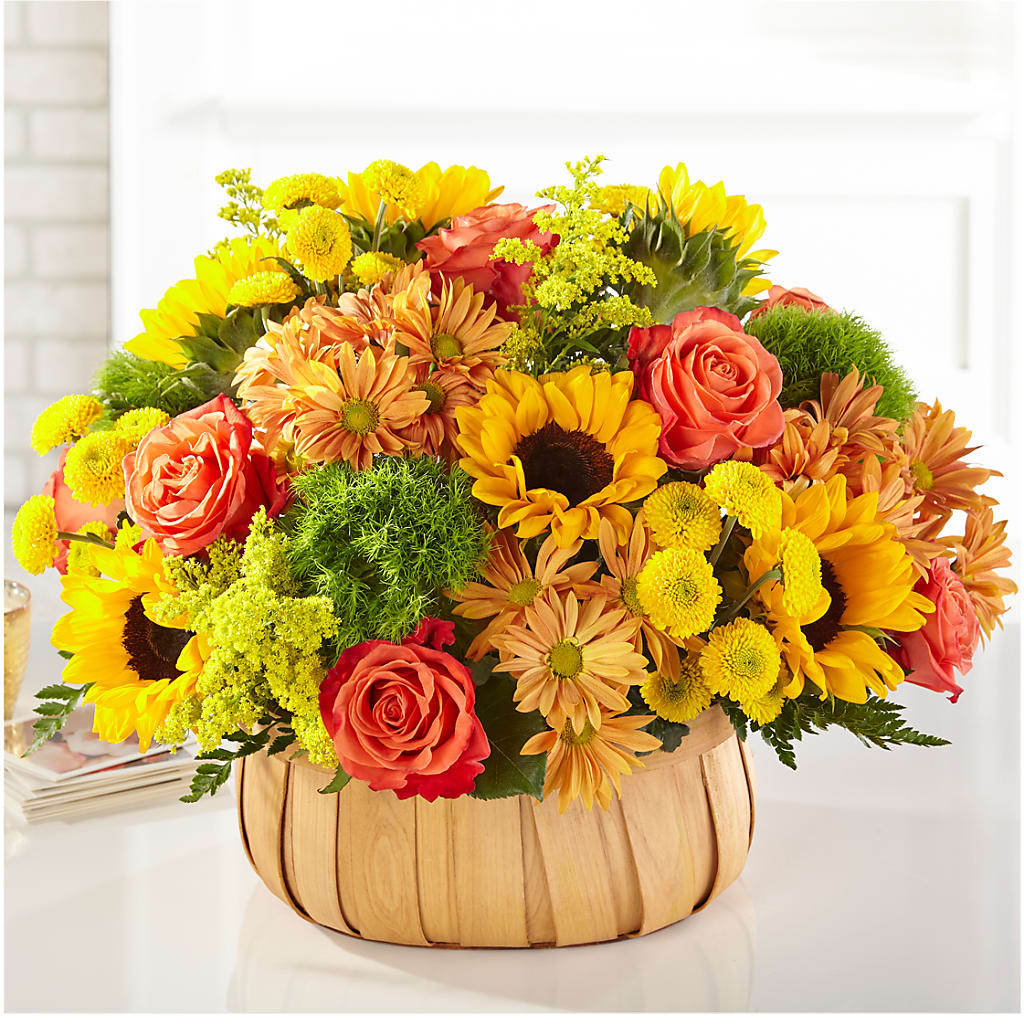 Harvest Sunflower Basket – Blooms By Sandy, Lebanon IN