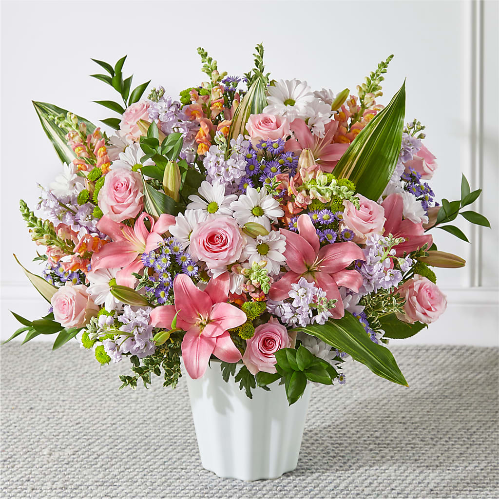 Abundant Compassion Floor Basket – Blooms By Sandy, Lebanon IN