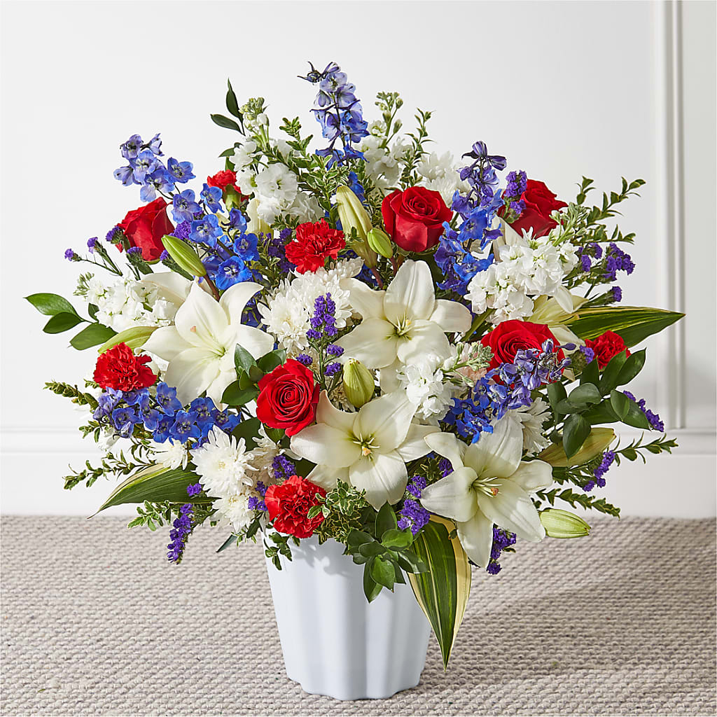 Consoled Floor Basket – Blooms By Sandy, Lebanon IN