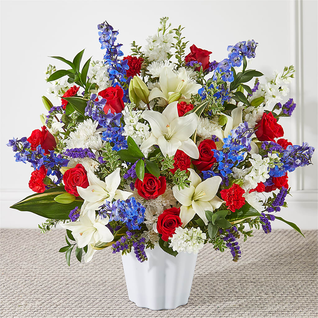 Consoled Floor Basket – Blooms By Sandy, Lebanon IN