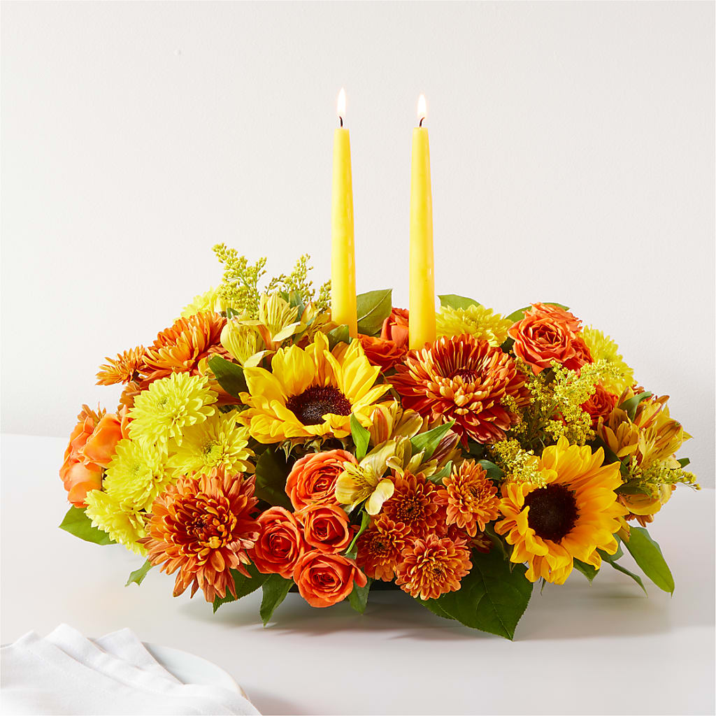 Autumn Harmony Centerpiece – Blooms By Sandy, Lebanon IN