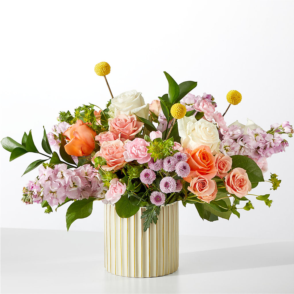 French Market Bouquet with Ivory Vase – Blooms By Sandy, Lebanon IN