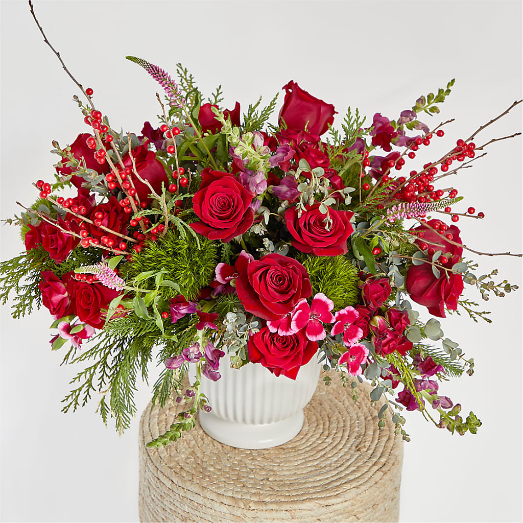 Big Red Bow Bouquet –  Blooms By Sandy, Lebanon IN