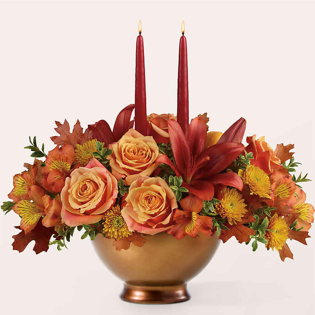 Harvest Table Centerpiece –  Blooms By Sandy, Lebanon IN
