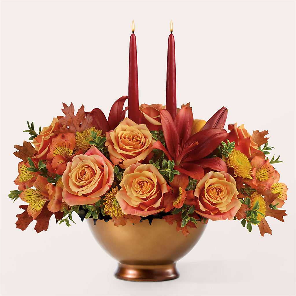 Harvest Table Centerpiece –  Blooms By Sandy, Lebanon IN