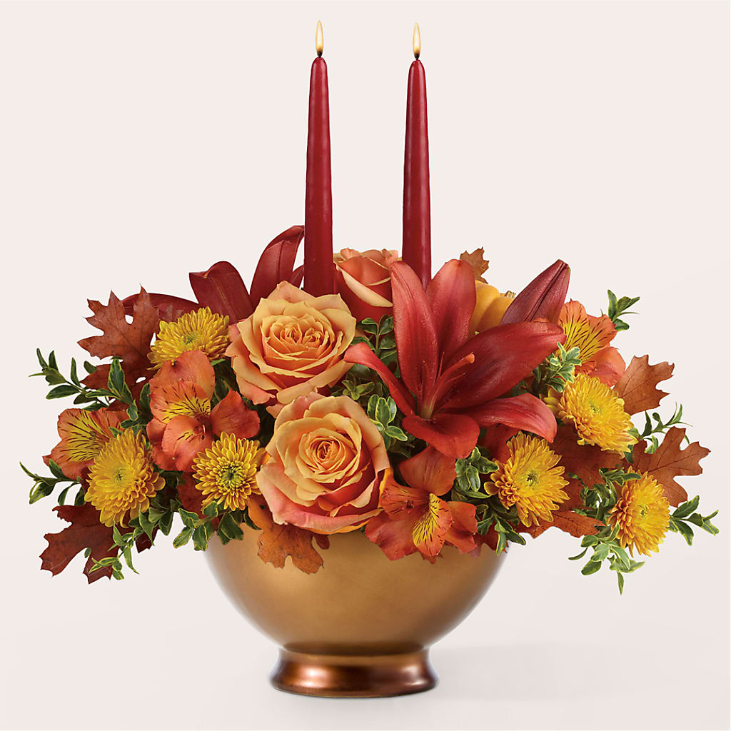 Harvest Table Centerpiece –  Blooms By Sandy, Lebanon IN