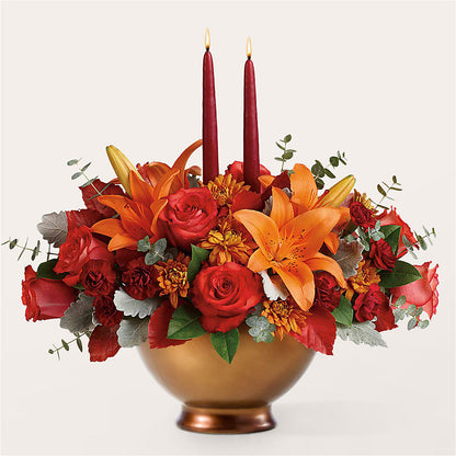 Fruits of Fall Centerpiece –  Blooms By Sandy, Lebanon IN