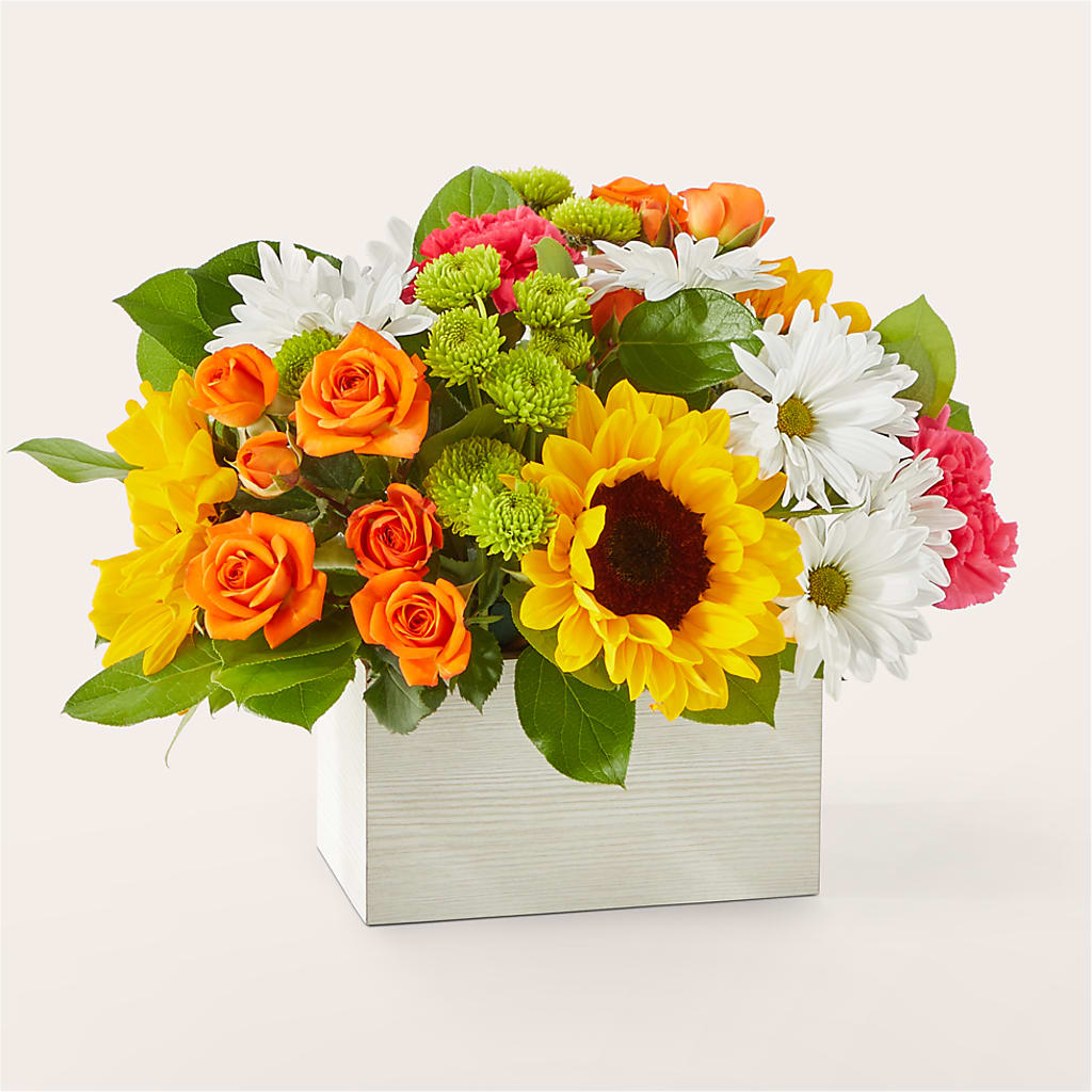 Sun-drenched Blooms Box Bouquet –  Blooms By Sandy, Lebanon IN