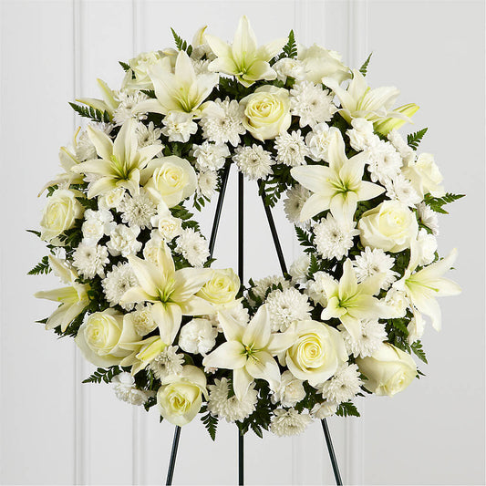 Treasured Tribute Wreath –  Blooms By Sandy, Lebanon IN