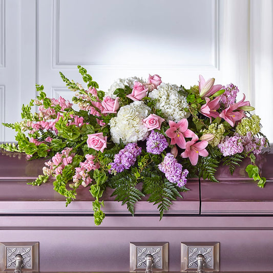 Life's Gratitude Casket Spray –  Blooms By Sandy, Lebanon IN