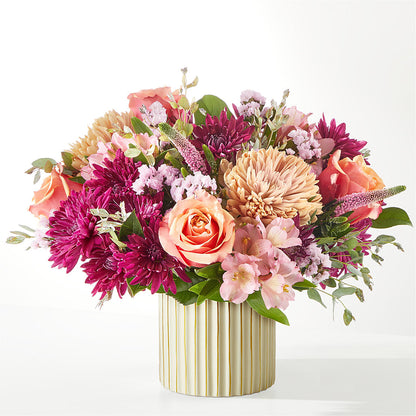 Berry Cobbler Bouquet with Ivory Vase –  Blooms By Sandy, Lebanon IN