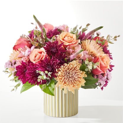 Berry Cobbler Bouquet with Ivory Vase –  Blooms By Sandy, Lebanon IN