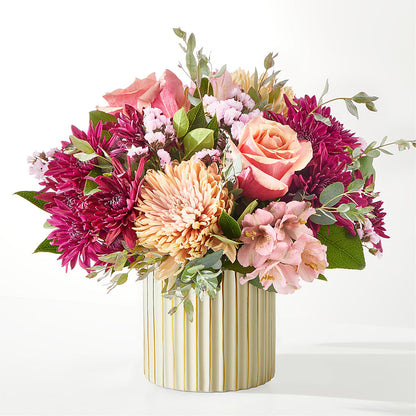Berry Cobbler Bouquet with Ivory Vase –  Blooms By Sandy, Lebanon IN