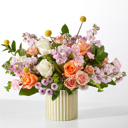 French Market Bouquet with Ivory Vase –  Blooms By Sandy, Lebanon IN