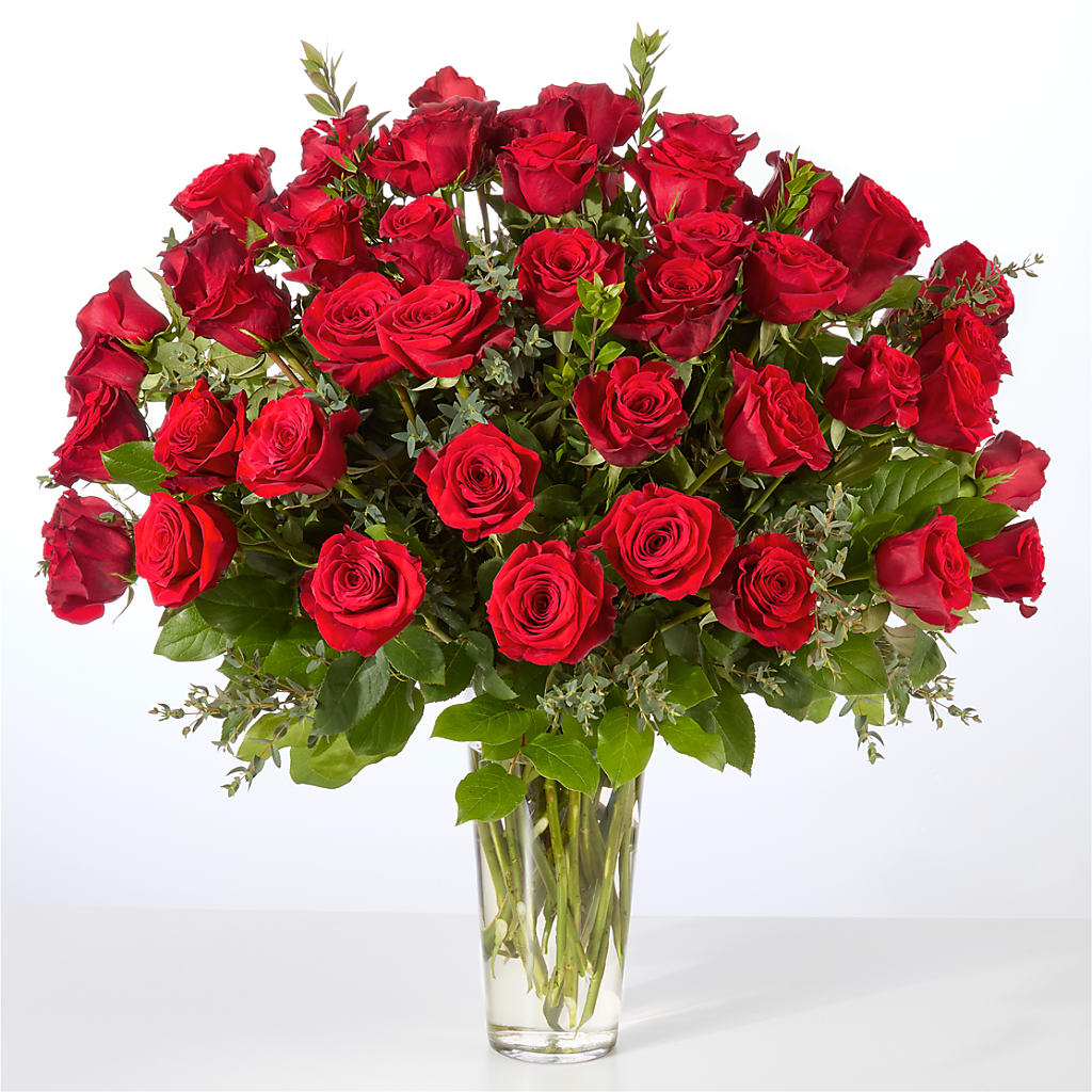 Forever Yours Fifty Stem Red Rose Bouquet –  Blooms By Sandy, Lebanon IN