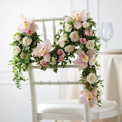 Orchid Rose Chair Décor –  Blooms By Sandy, Lebanon IN
